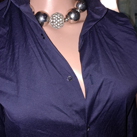 Zara button up top, size m , stretch, new with tags - Picture 4 of 10